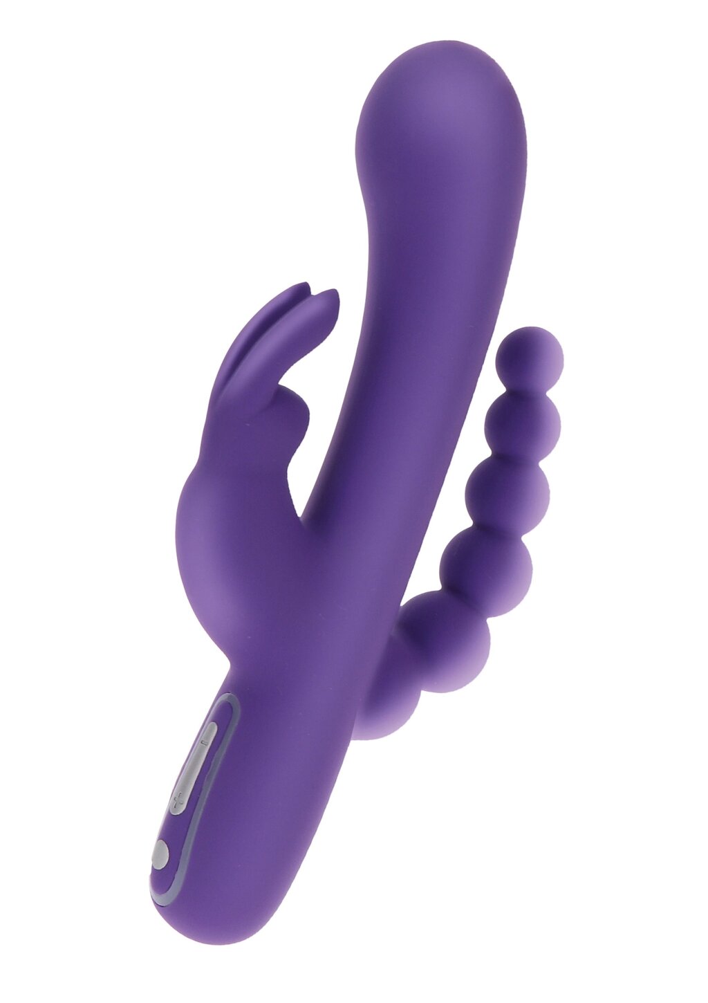 Вібратор-кролик з анальною ялинкою Toy Joy фіолетовий, 21.5 х 4 см від компанії Інтернет магазин Персик - фото 1