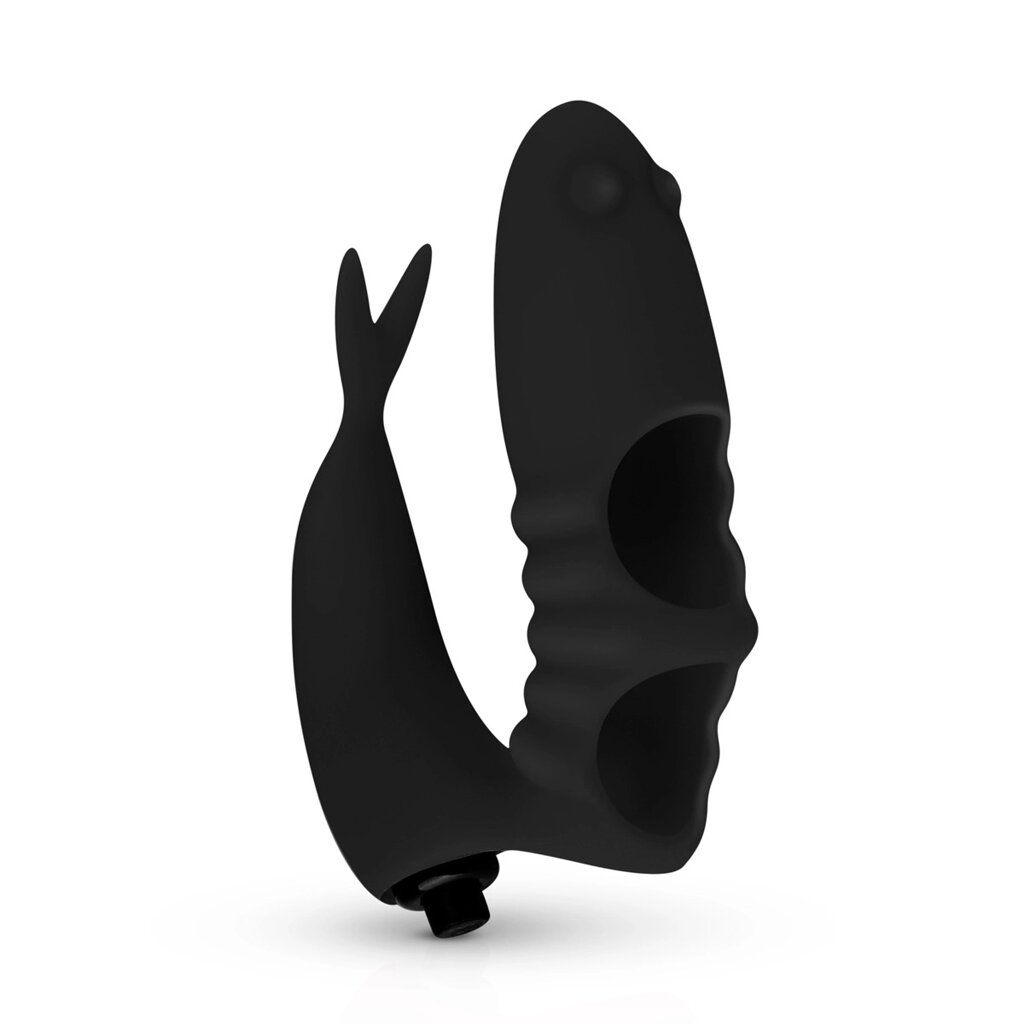 Вібратор на палець чорний від компанії Інтернет магазин Персик - фото 1