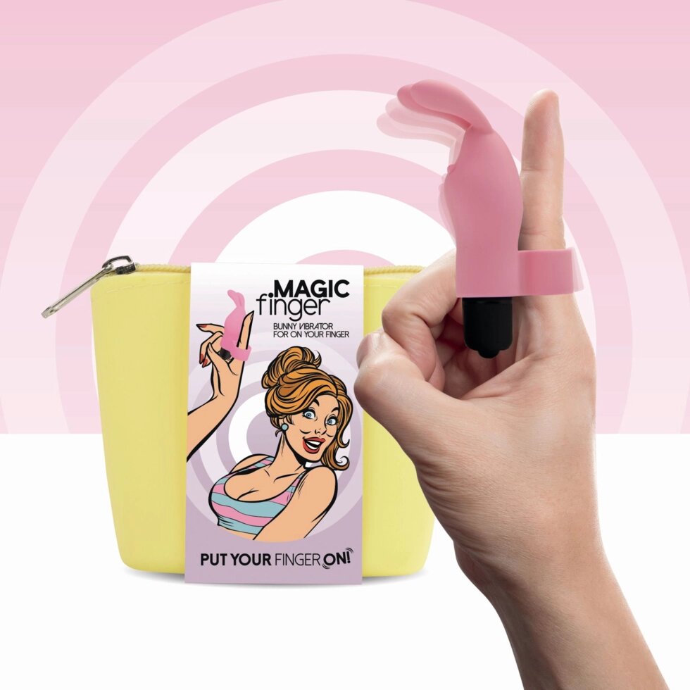 Вібратор на палець FeelzToys Magic Finger Vibrator Pink від компанії Інтернет магазин Персик - фото 1