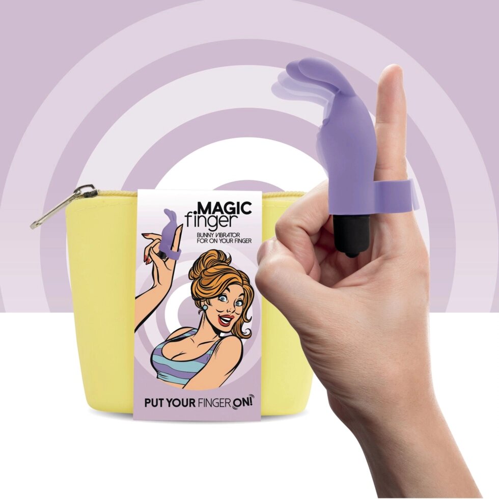 Вібратор на палець FeelzToys Magic Finger Vibrator Purple від компанії Інтернет магазин Персик - фото 1