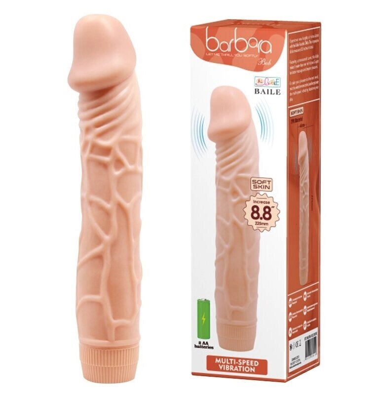 Вібратор реалистик BARBARA BOB DILDO VIBRATOR, BW-001009R від компанії Інтернет магазин Персик - фото 1