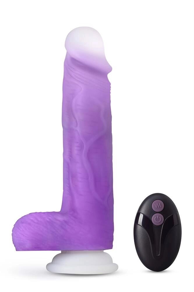 Вібратор реалістик на присосці, з дистанційним пультом керування Blush Neo Elite Encore фіолетовий від компанії Інтернет магазин Персик - фото 1