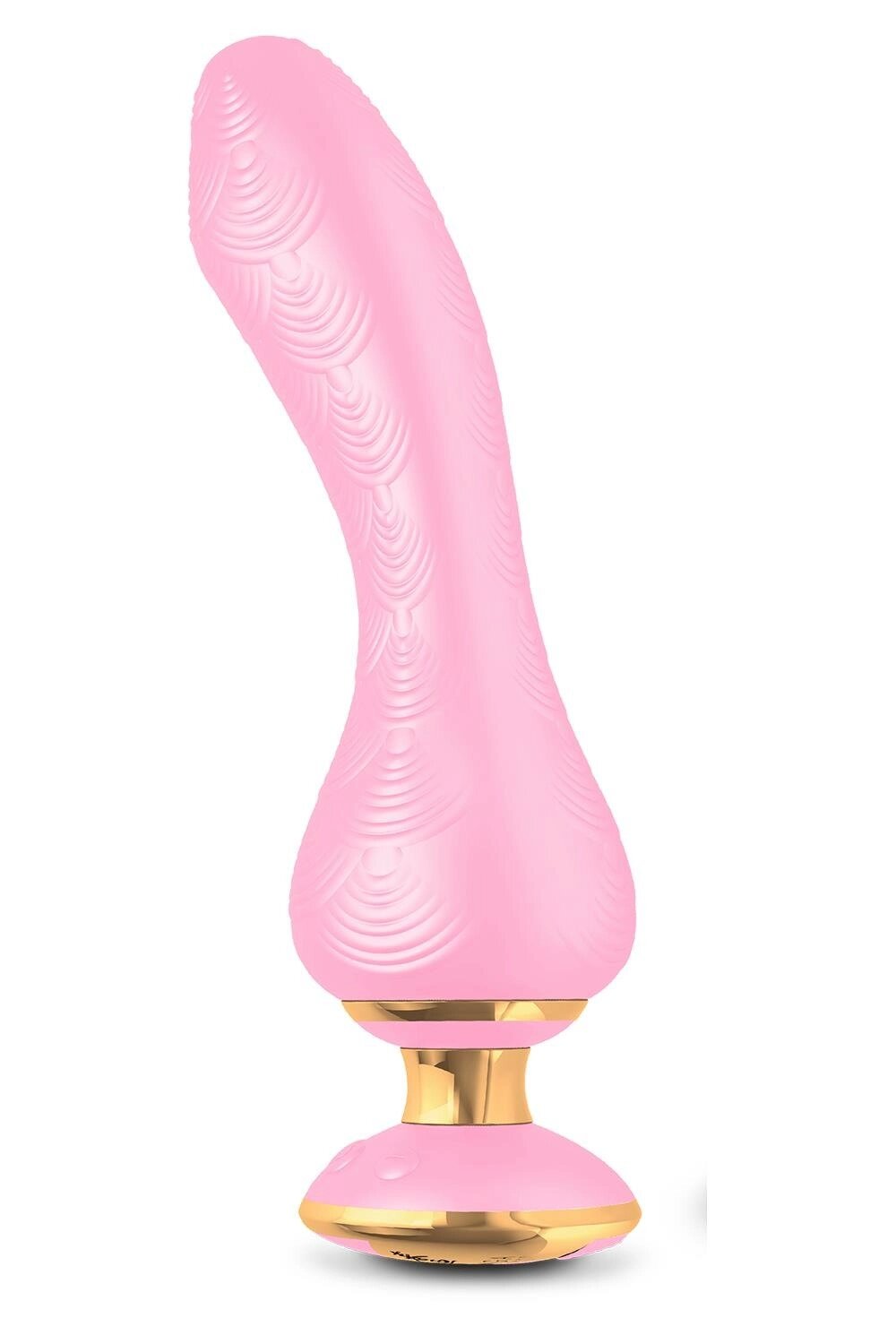 Вібратор Shunga Sanya з ручкою та підсвічуванням, ніжно рожевий, 18.5 см х 3.8 см від компанії Інтернет магазин Персик - фото 1