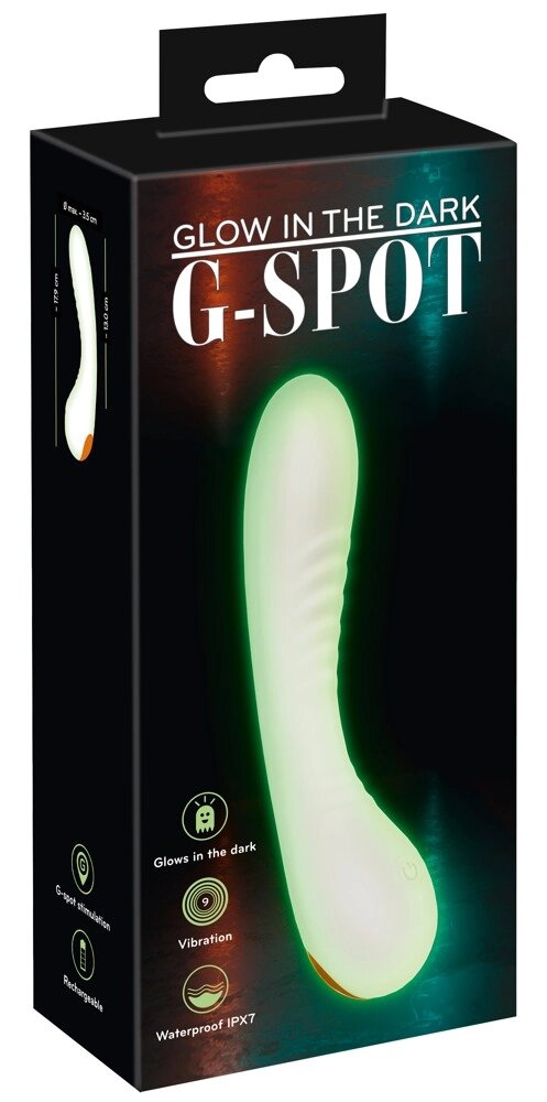 Вібратор світиться в темряві GITD G-Spot Vibrator від компанії Інтернет магазин Персик - фото 1