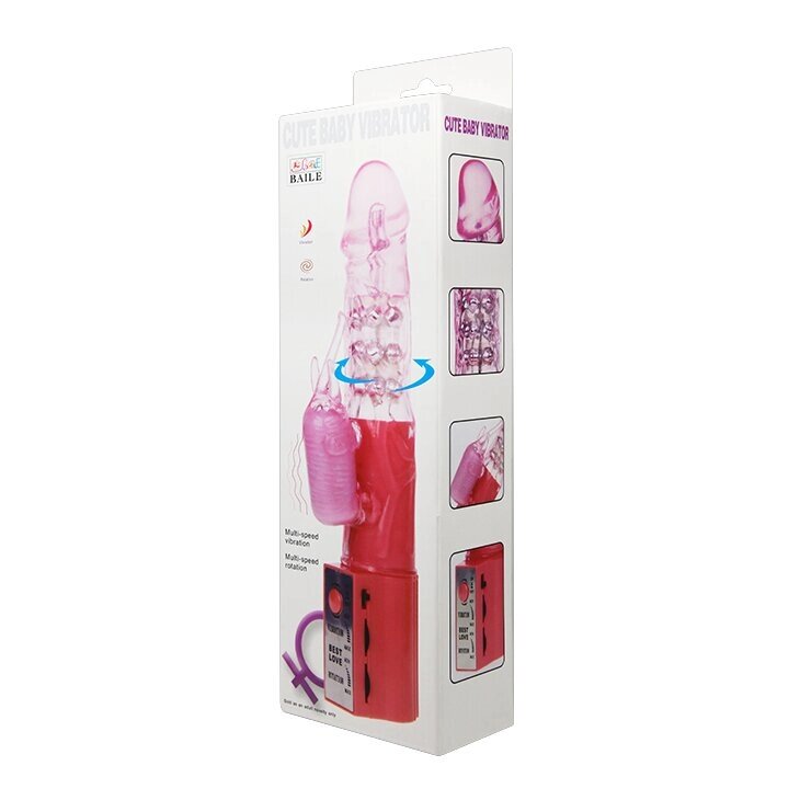 Вібратор з милим дитячим вібратором, BW-004103 Pink Clitoris від компанії Інтернет магазин Персик - фото 1