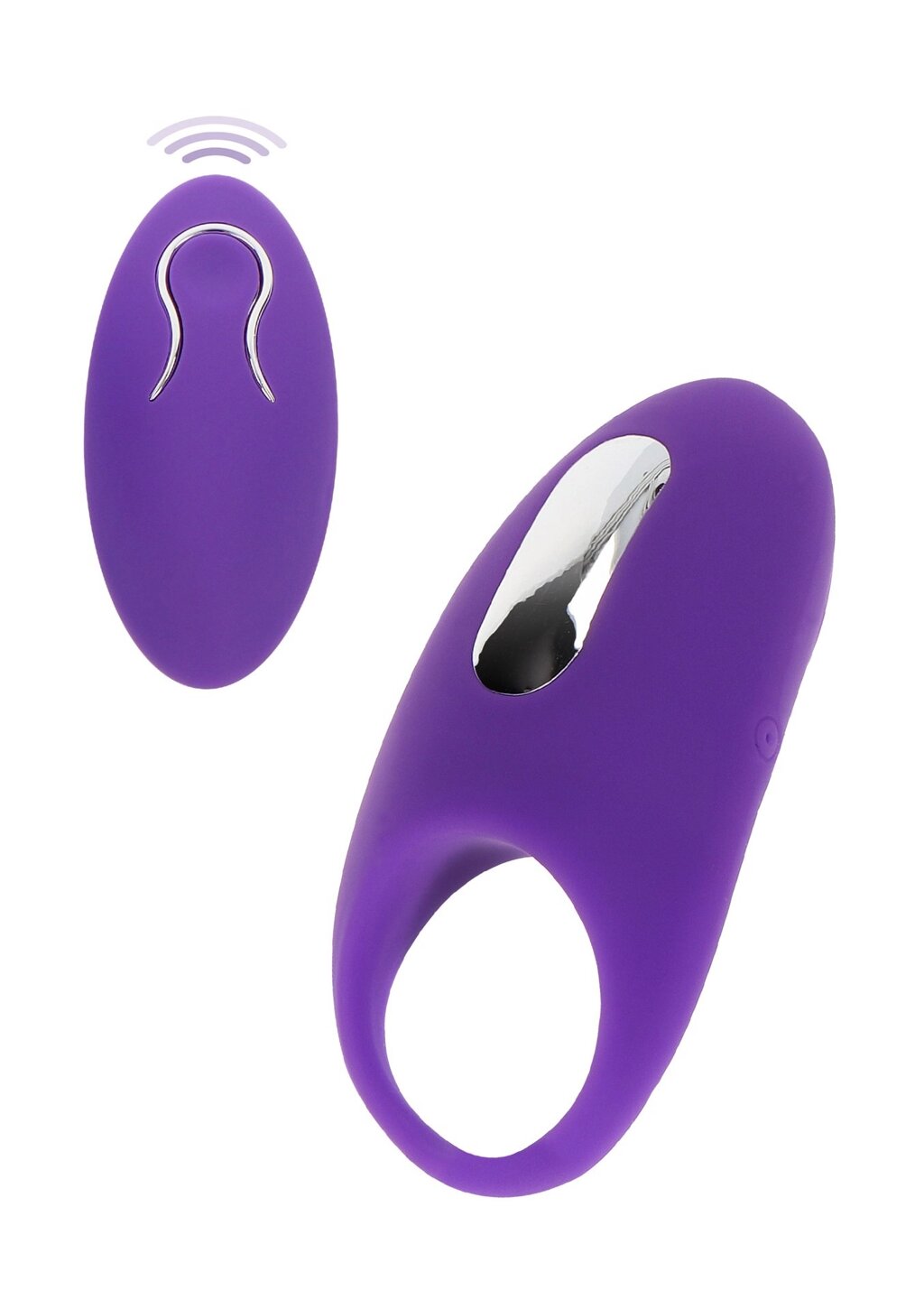 Вібро-ерекційне кільце з дистанційним пультом Toy Joy фіолетове, 8.9 х 4.2 см від компанії Інтернет магазин Персик - фото 1