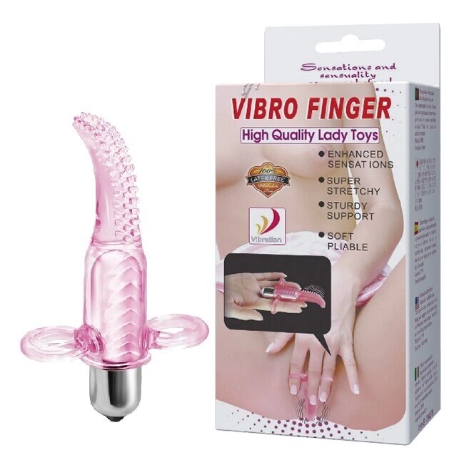 Вібро стимулятор клітора Vibro Finger, BI-014078 від компанії Інтернет магазин Персик - фото 1