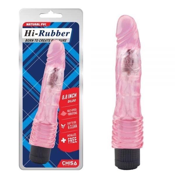 Вібромасажер Chisa Jelly Hi-Rubber, Pink від компанії Інтернет магазин Персик - фото 1
