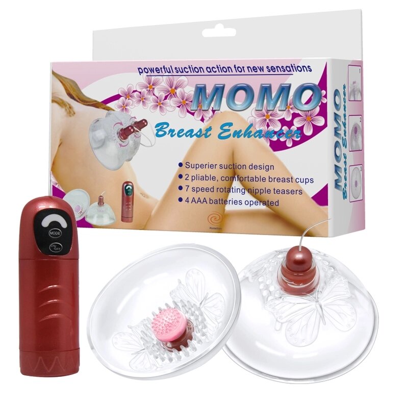 Вібромасажер для грудей BAILE - MOMO Breast Enhancer, BI-014070 від компанії Інтернет магазин Персик - фото 1