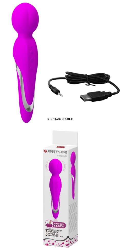 Вібромасажер FITGERALD (фіолетовий) від компанії Інтернет магазин Персик - фото 1