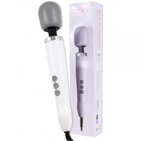 Вібромасажер-Мікрофон DOXY Wand Massager, White від компанії Інтернет магазин Персик - фото 1