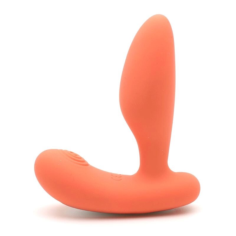 Вібропробка і масажер простати 2-в-1 KisToy Gordon Orange з пультом дистанційного керування, гнучка ніжка від компанії Інтернет магазин Персик - фото 1