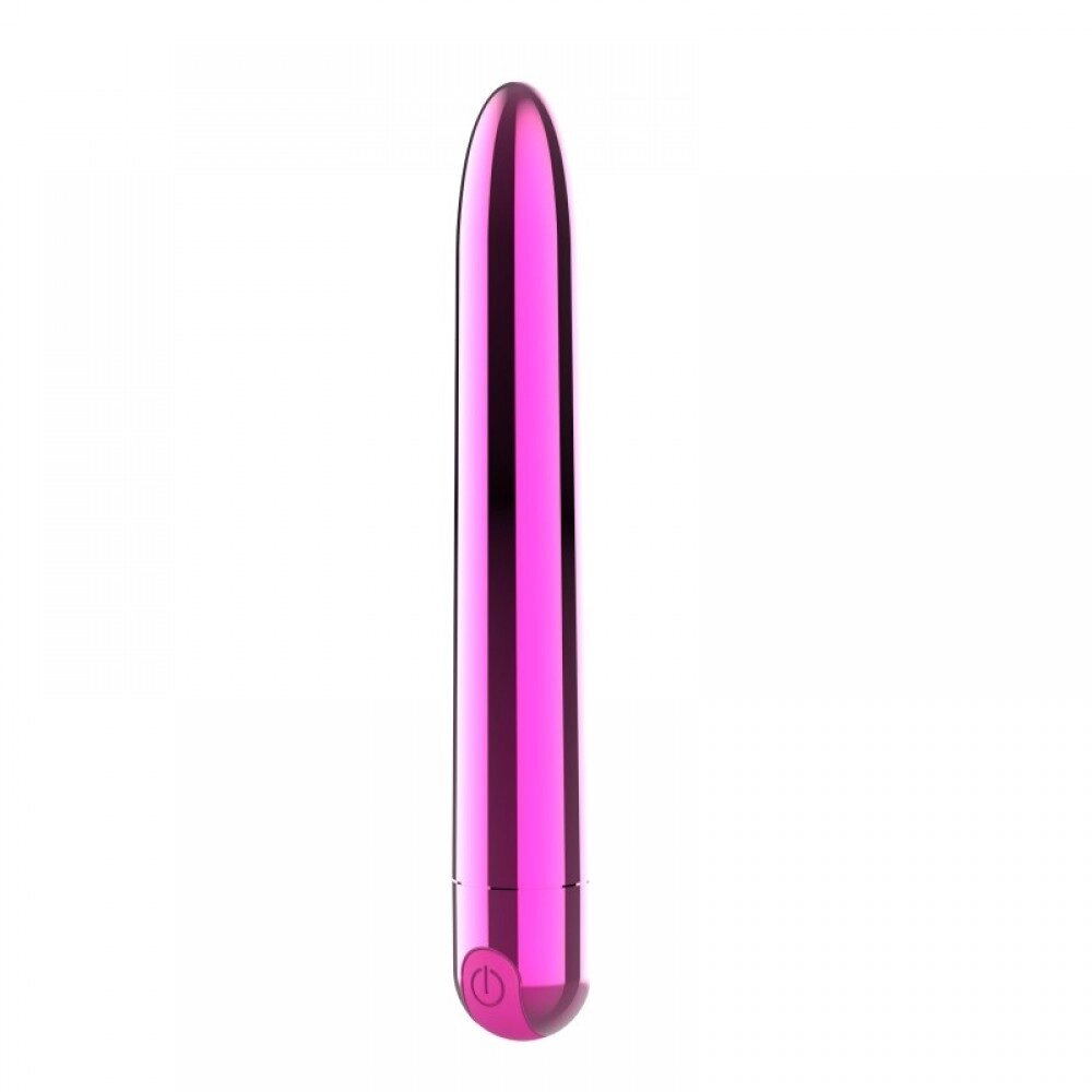 Вібропуля Ultra Power Bullet USB Glossy Pink 10 режимів вібрації від компанії Інтернет магазин Персик - фото 1