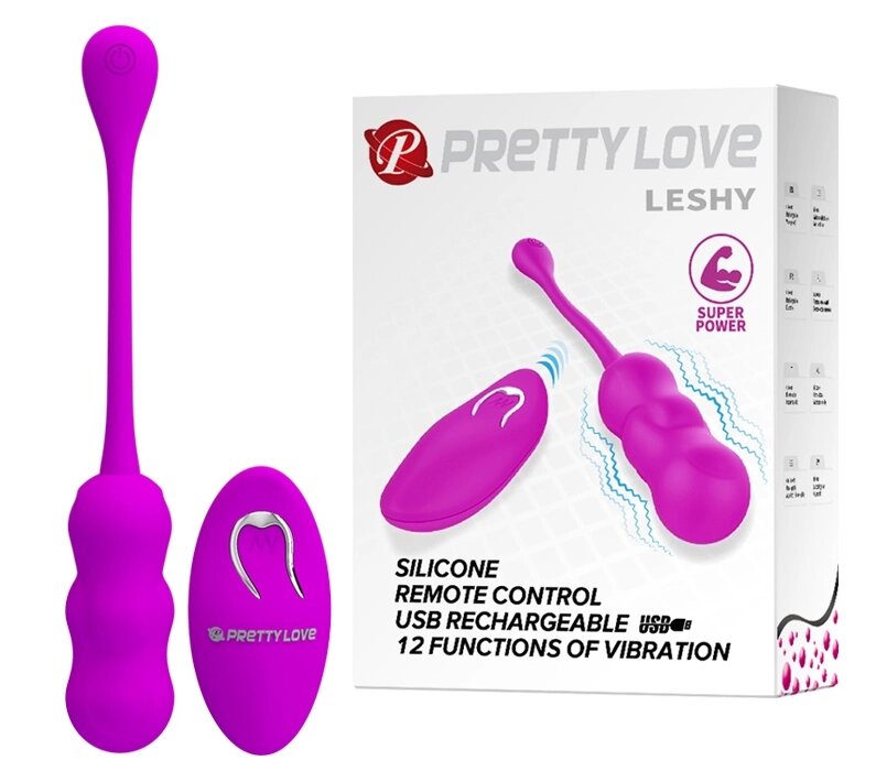 Виброяйцо з дистанційним управлінням PrettyLove - Leshy, BI-014868W від компанії Інтернет магазин Персик - фото 1