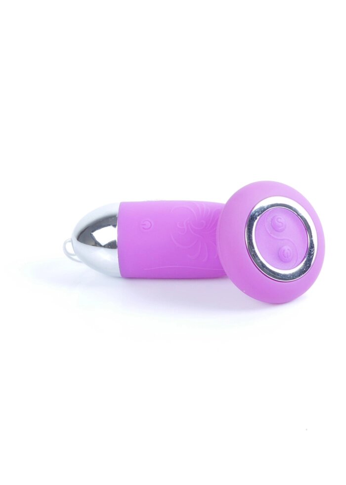 Виброяйцо з пультом дистанційного керування - Remoted controller egg 0.3 USB Purple, BS2600109 від компанії Інтернет магазин Персик - фото 1