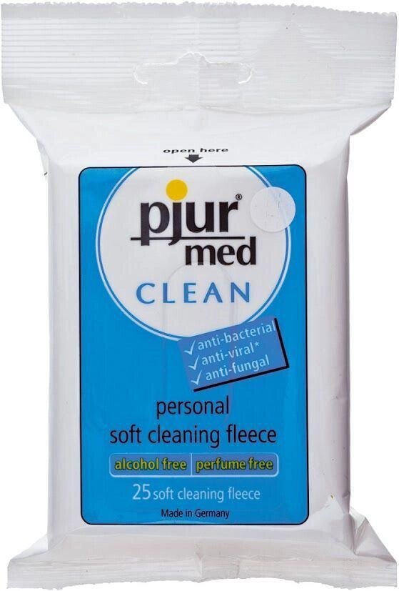 Вологі серветки pjur med CLEAN 25 штук від компанії Інтернет магазин Персик - фото 1