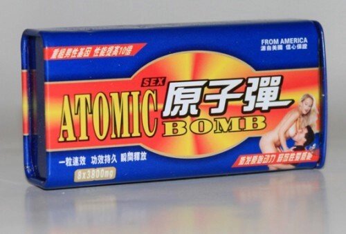 Возбуждающие таблетки ATOMIC BOMB ( Атомная бомба ) від компанії Інтернет магазин Персик - фото 1