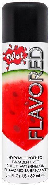 WT43081 Розігріваючий їстівний лубрикант WET Flavored Juicy Watermelon 89мл від компанії Інтернет магазин Персик - фото 1