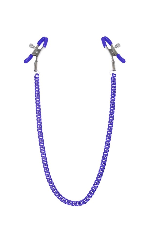Затискачі для сосків з ланцюжком Feral Feelings - Nipple clamps Classic, фіолетовий від компанії Інтернет магазин Персик - фото 1