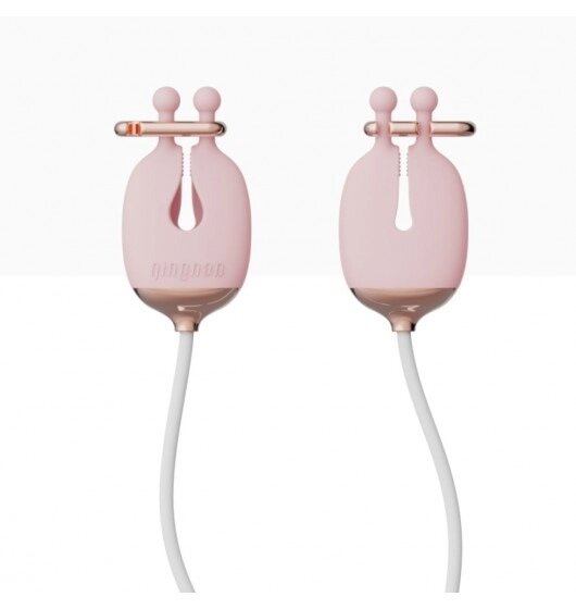 Затискачі для сосків з вібрацією Qingnan No. 2 Vibrating Nipple Clamps Pink від компанії Інтернет магазин Персик - фото 1