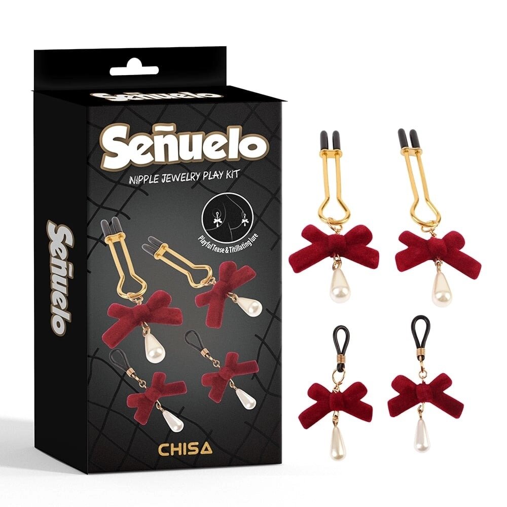 Затискачі на соски CHISA Nipple Jewelry Play Kit-Senuelo від компанії Інтернет магазин Персик - фото 1