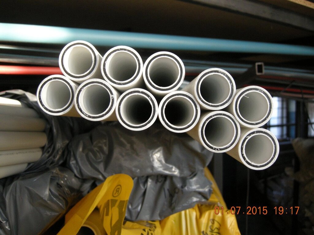 Труби поліпропіленові з скловолокном PPR + GF гарячого і холодного водопостачання XIT-PLAST (dn-40, pn-20) - опт