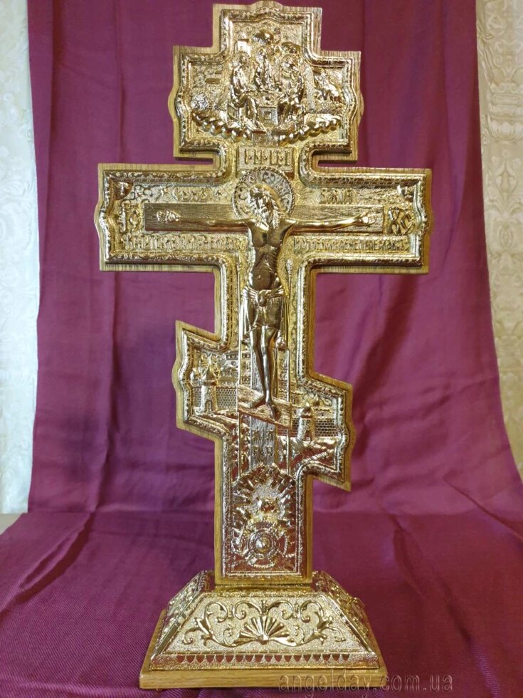 Хрест напрестольний (позолота, 49х25) від компанії День Ангела - фото 1