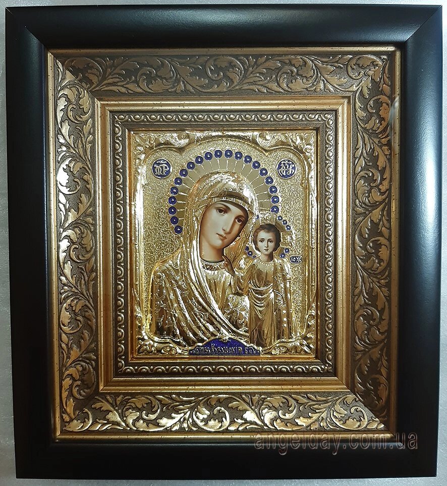 Ікона Богородиці "Казанська" (20х22, позолота) від компанії День Ангела - фото 1