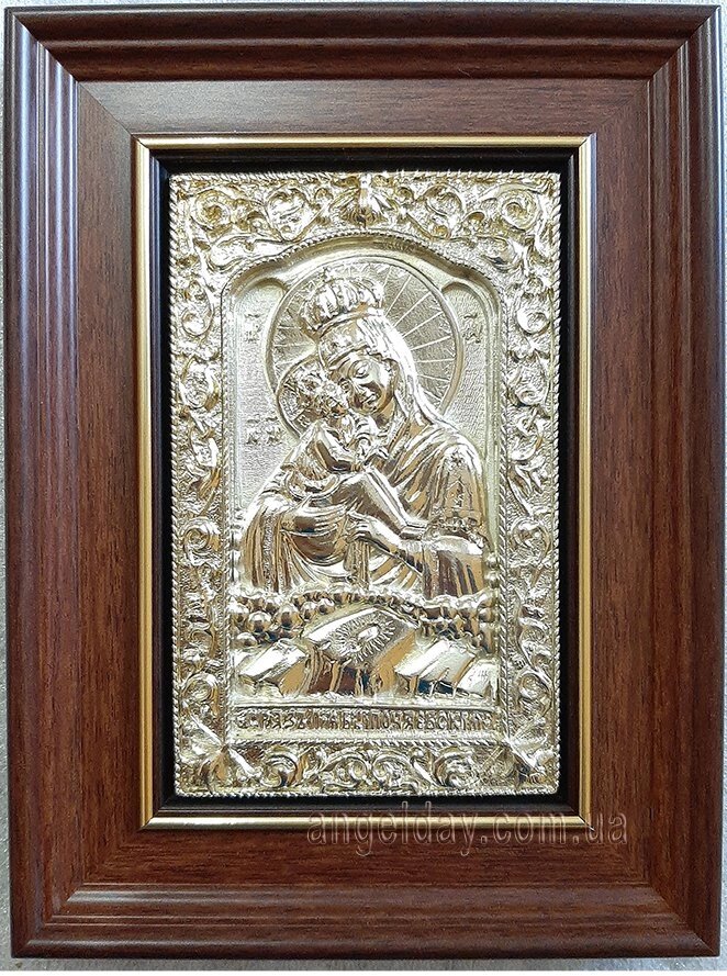 Ікона Богородиці "Почаївська" (14х17, позолота) від компанії День Ангела - фото 1