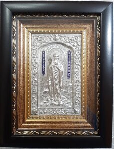 Ікона іменна "Князь Володимир Великий"сріблення, 14х17)