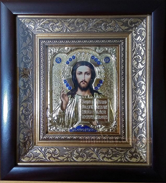 Ікона Ісуса Христа "Господь Вседержитель" (20х22, позолота) від компанії День Ангела - фото 1