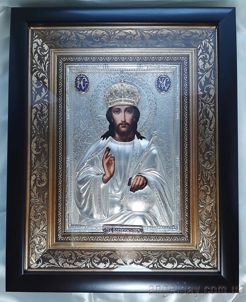 Ікона Ісуса Христа "Господь Вседержитель" (в позолоченому вінці, 24х30) від компанії День Ангела - фото 1