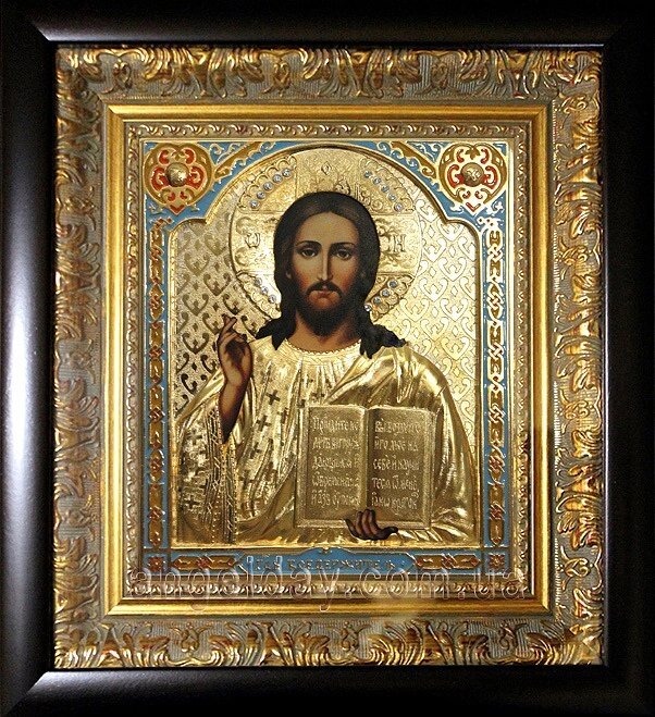 Ікона Ісуса Христа "Спаситель" (позолота, 25х27) від компанії День Ангела - фото 1