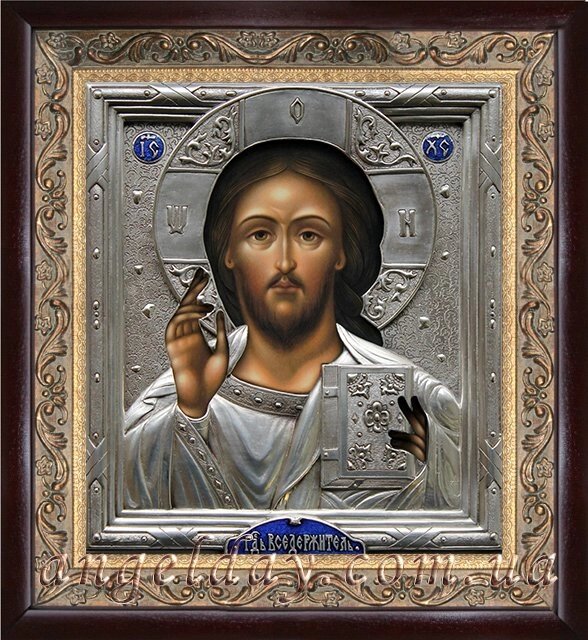 Ікона Ісуса Христа "Спаситель" (сріблення) від компанії День Ангела - фото 1