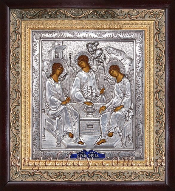 Ікона "Свята Трійця" (сріблення) від компанії День Ангела - фото 1