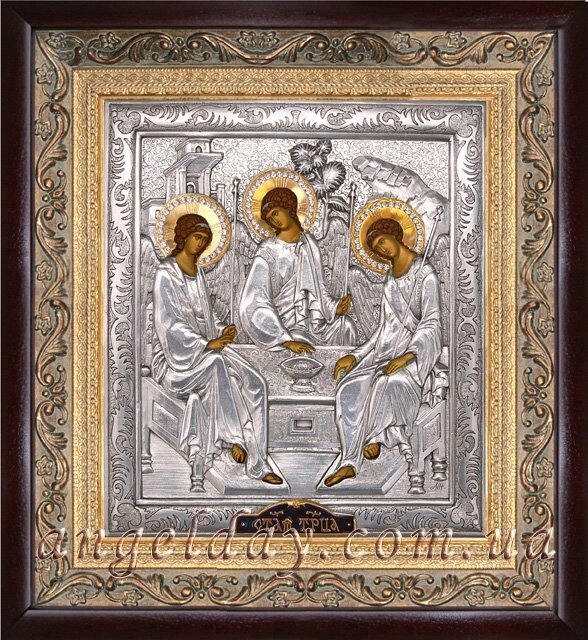 Ікона "Свята Трійця" (в позолочених вінцях) від компанії День Ангела - фото 1