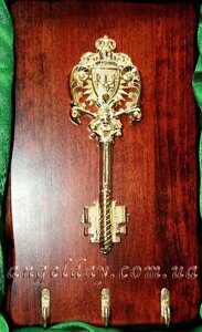 Ключниця настінна "Ключ" (позолота) в Києві от компании День Ангела