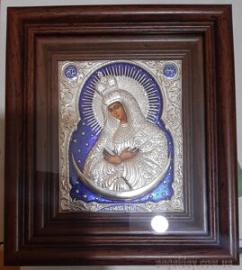 Ікона Богородиці "Остробрамська" (20х22, сріблення) в Києві от компании День Ангела