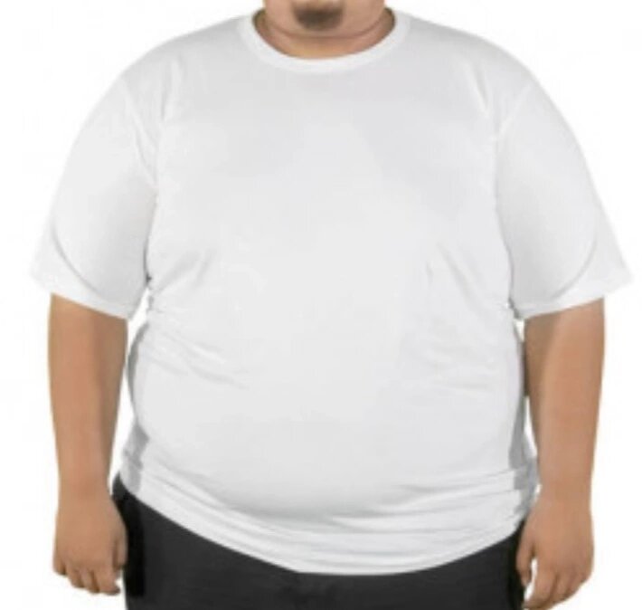 Белая мужская футболка 5хл Большой размер. Батал ##от компании## Одежда больших размеров Sweik - ##фото## 1