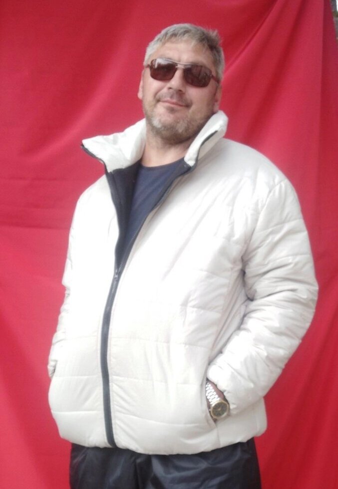 Куртка чоловіча великого розміру, бежева від компанії Чоловічий одяг великих розмірів - фото 1