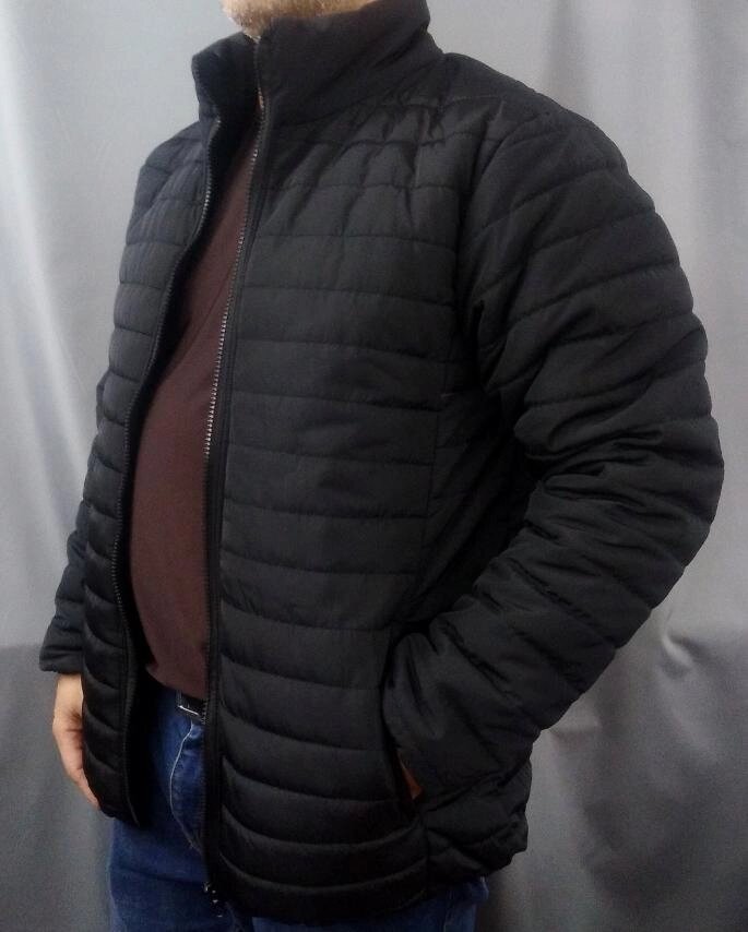 Куртка мужская   большого размера черная 64 ##от компании## Одежда больших размеров Sweik - ##фото## 1