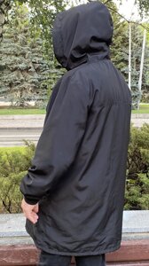 Вітровка чоловіча 6XL чорна, дуже великого розміру.