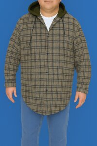 Рубаха у клітину великого розміру 6хл