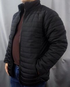 Куртка мужская большого размера черная 64