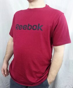 Футболка бордова великого розміру reebok в Харківській області от компании Мужская одежда больших размеров