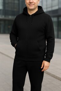 Чорний чоловічий костюм великого розміру. 7хл