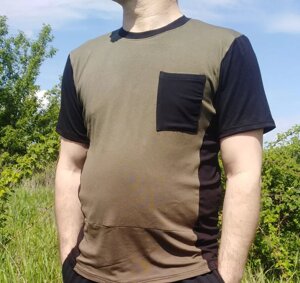 Футболка мужская большого  4 хл с карманом на груди в Киеве от компании Одежда больших размеров Sweik