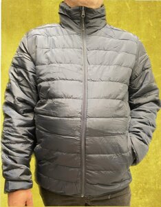 Чоловіча сіра демісезонна куртка великого розміру в Харківській області от компании Мужская одежда больших размеров