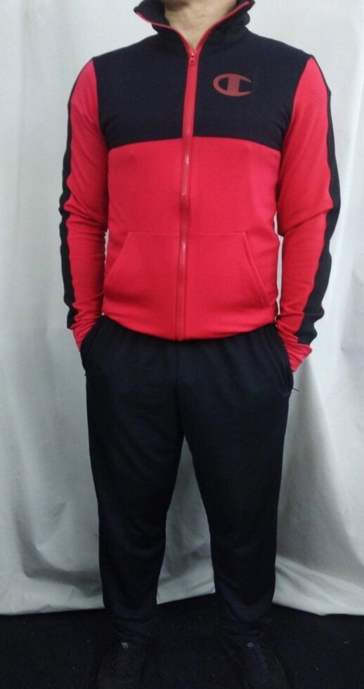 Спортивний чоловічий костюм 6хл великого розміру "RED" від компанії Чоловічий одяг великих розмірів - фото 1