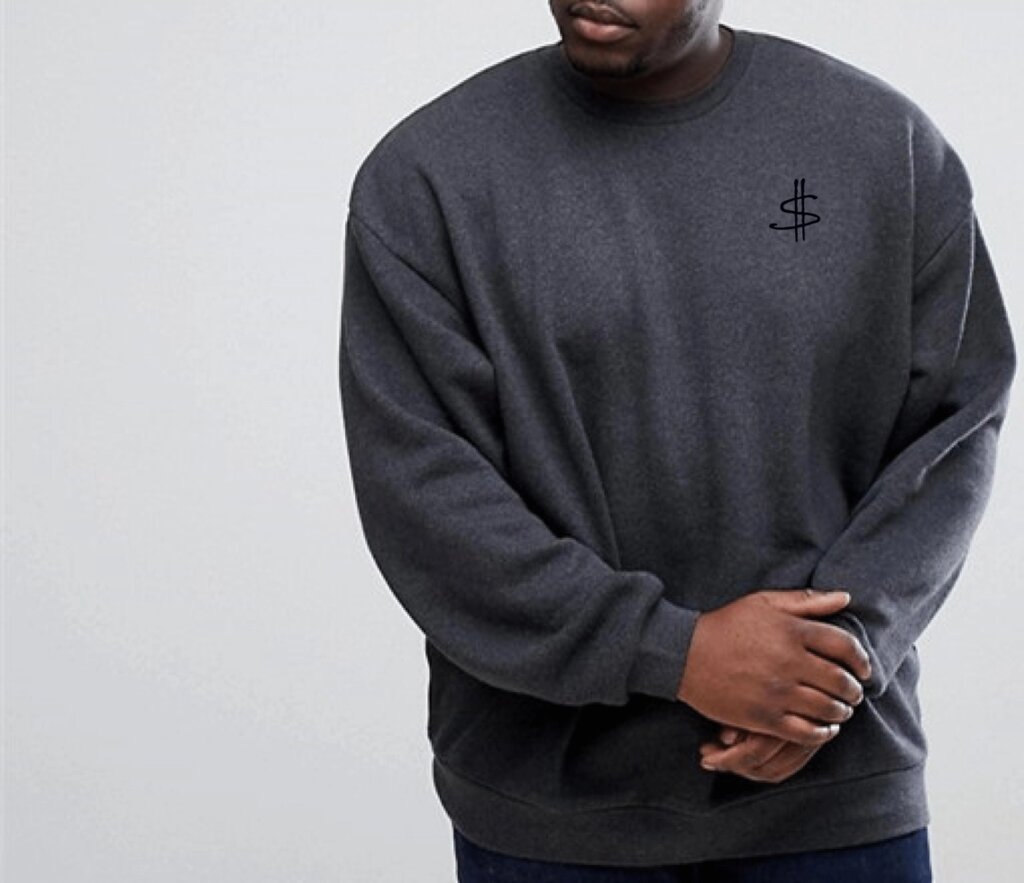 Теплий чоловічий светр великого розміру, оверсайз від компанії Чоловічий одяг великих розмірів - фото 1